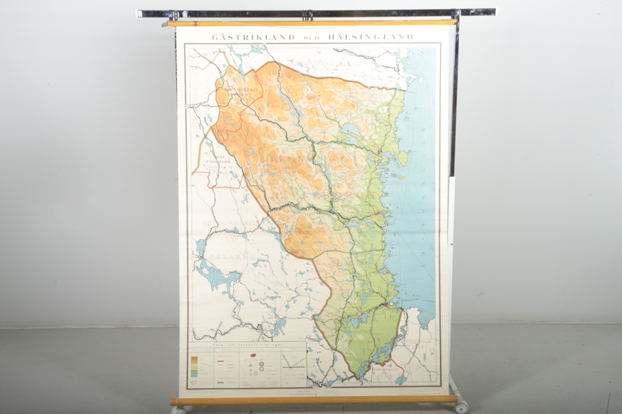 Karta Gästrikland-Hälsingland