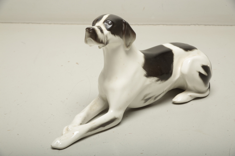 Lomonosov USSR figurin "Hund" porslin