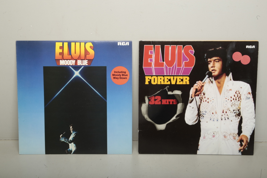 Vinylskivor LP Elvis, 2 stycken