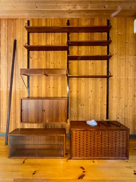 Hyllsystem teak, Royal System, Poul Cadovius Cado Danmark, 1950-1960 tal