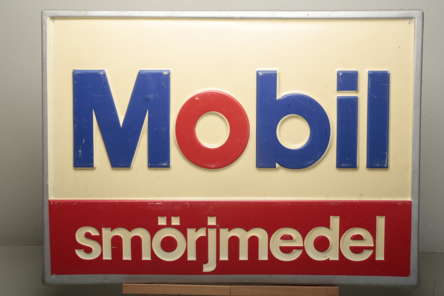 Skylt hårdplast, Mobil smörjmedel