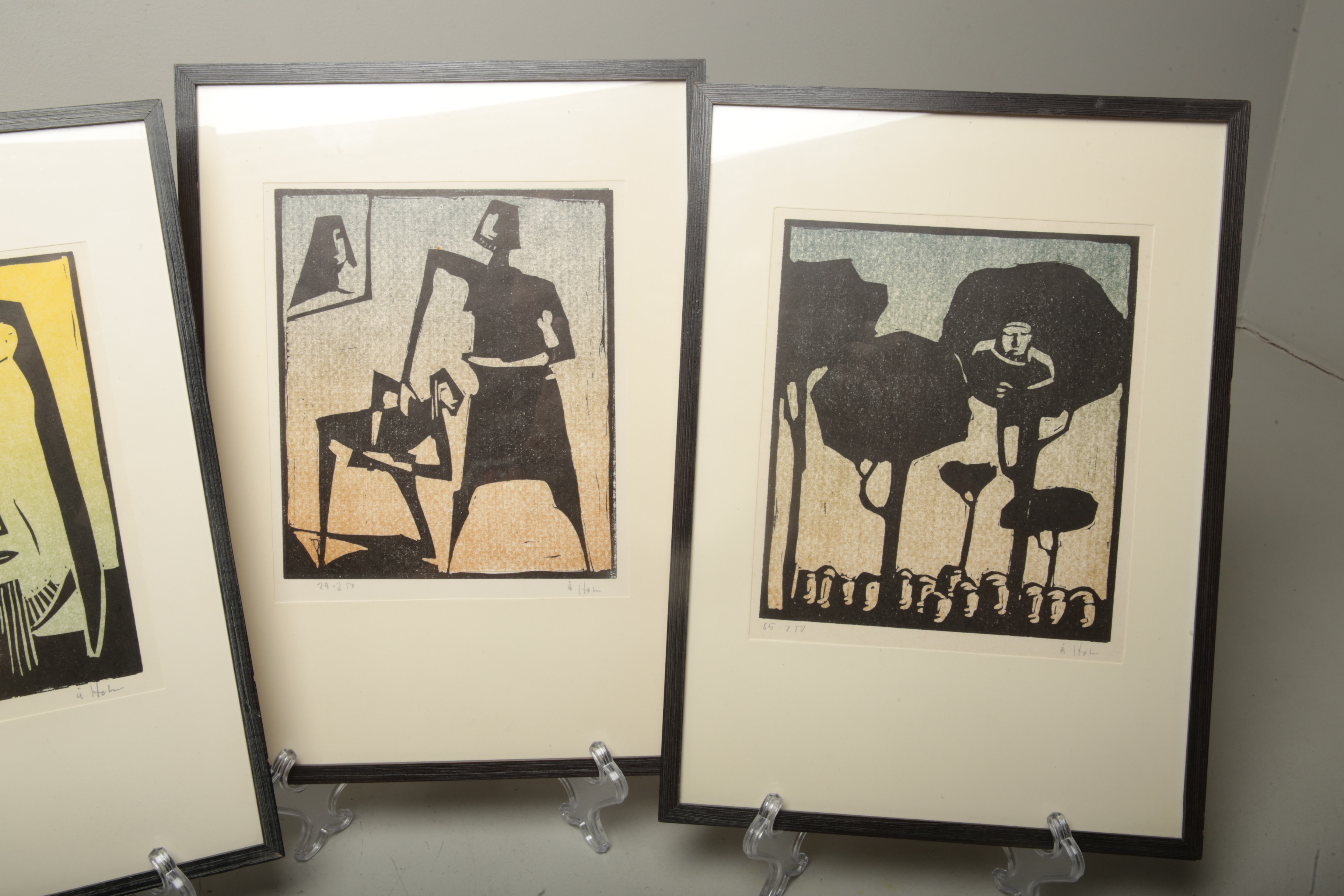 Åke Holm litografier, 6 stycken, signerade | Auction