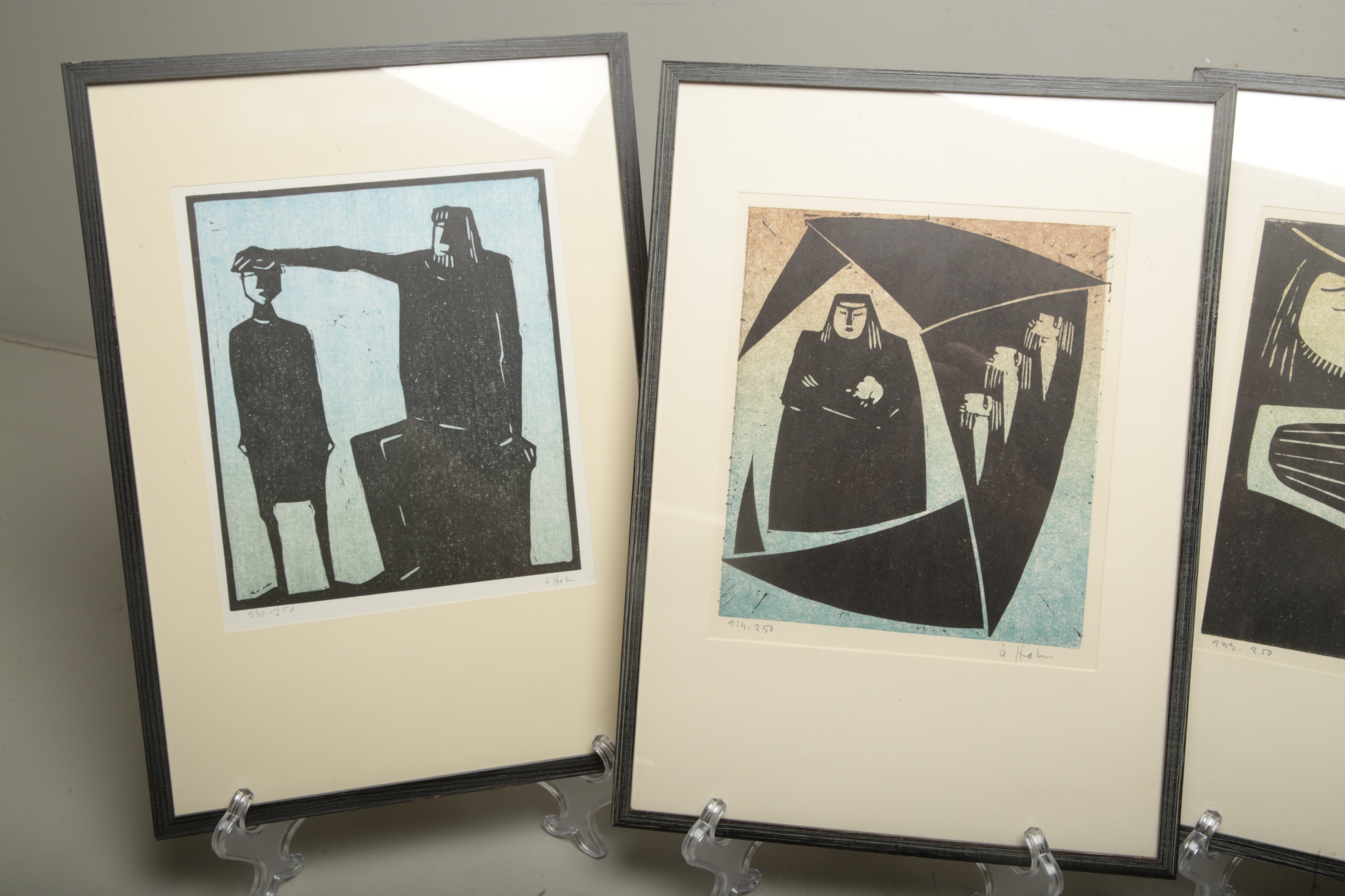 Åke Holm litografier, 6 stycken, signerade | Auction