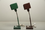 Bordslampor Elidus "Kuben", design Björn Svensson, 2 stycken, 1960-1970 tal