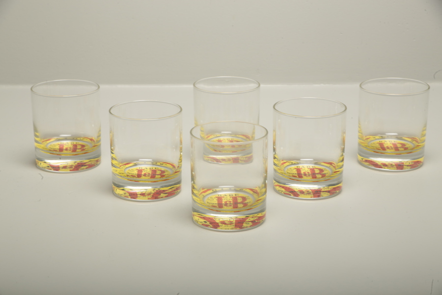 Whiskyglas J&B, 6 stycken