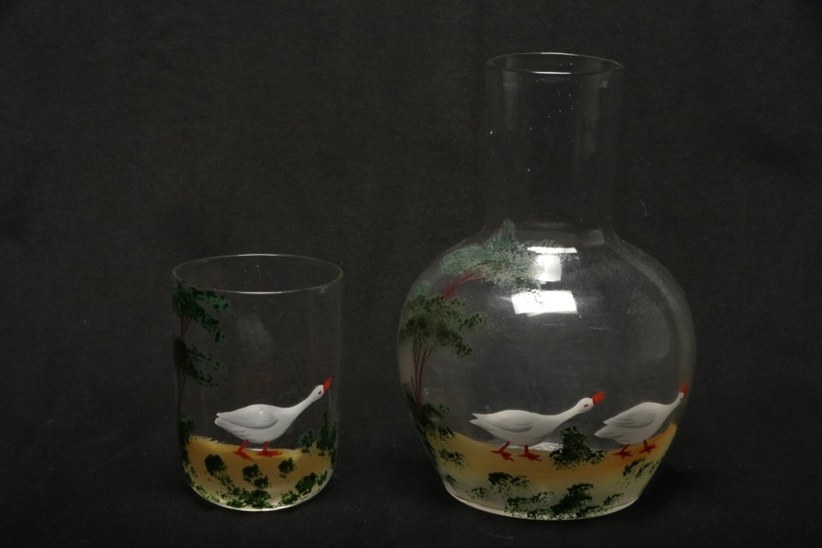 Karaff med glas, 1800-1900 tal