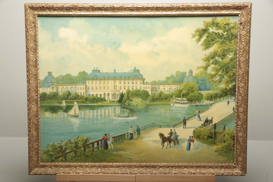 Tryck "Drottningholm" 1800-1900 tal