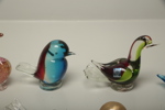 Murano konstglas "Fåglar" 11 stycken