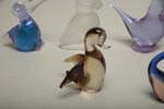 Murano konstglas "Fåglar" 11 stycken