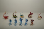 Murano konstglas "Fiskar" 10 stycken