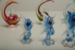Murano konstglas "Fiskar" 10 stycken