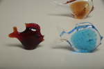Murano konstglas "Fiskar" 10 stycken