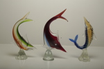 Murano konstglas "Fiskar" 3 stycken