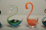 Murano konstglas "Fåglar" 6 stycken
