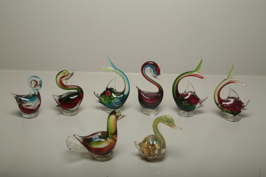 Murano konstglas, 8 delar