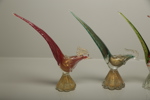 Murano konstglas "Fåglar" 5 stycken
