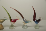 Murano konstglas "Fåglar" 5 stycken
