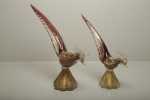 Murano konstglas "Fåglar" 2 stycken