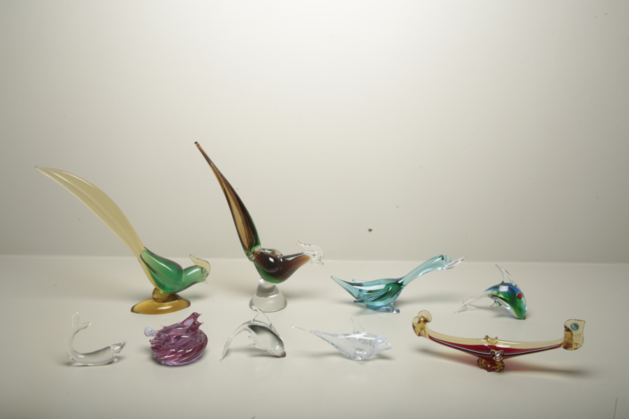 Murano konstglas, 9 delar
