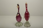 Murano konstglas "Fåglar" 2 stycken