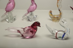 Murano konstglas "Fåglar" 6 stycken
