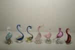Murano konstglas "Fåglar" 7 stycken