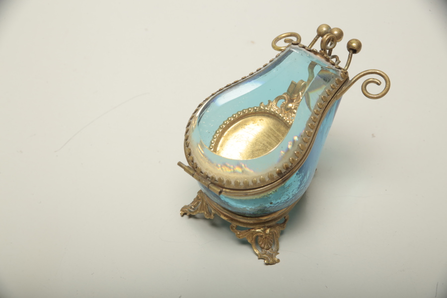 Klockställ mässing/glas