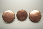 Koppar mullögon, 3 stycken, 1800-1900 tal