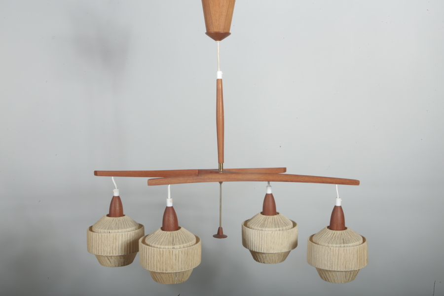 Taklampa teak, 1950-1960 tal