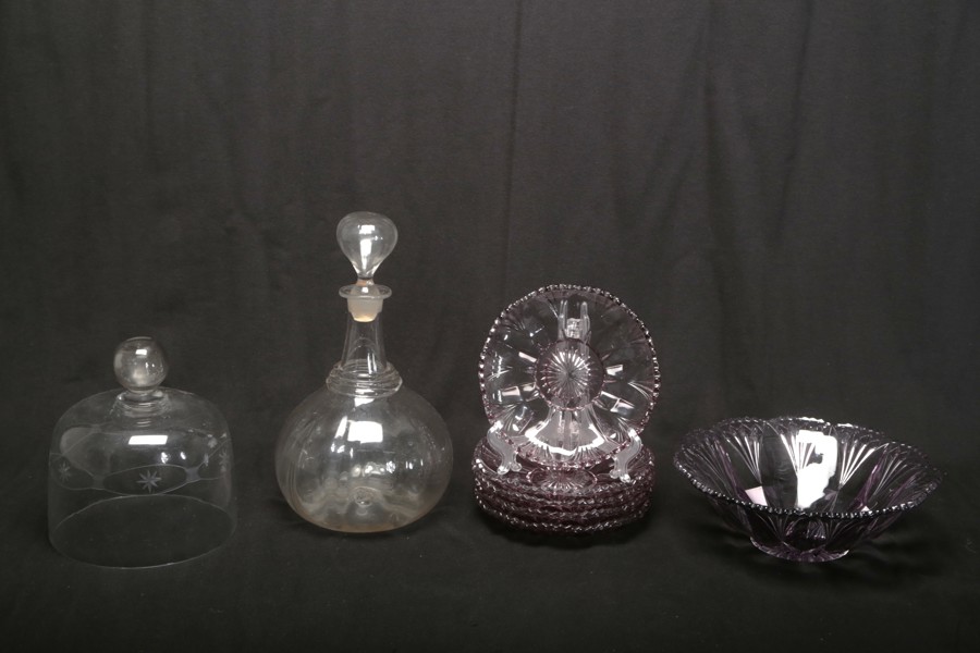 Diverse glas, 8 delar