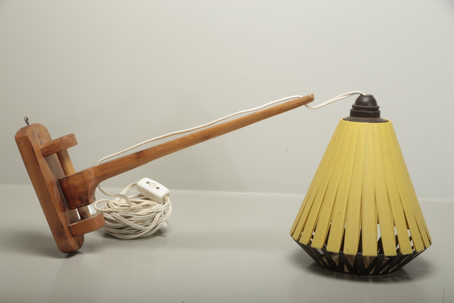 Vägglampa furu, 1960-tal
