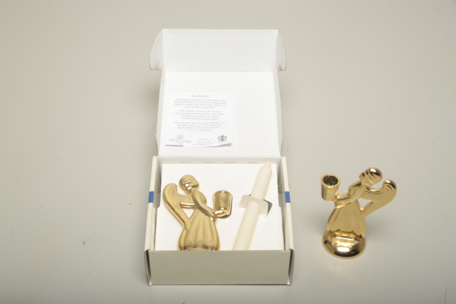 Skultuna skyddsänglar mässing, 2 stycken