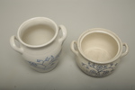 Rörstrand & Gustavsberg blåvita krukor, 2 stycken