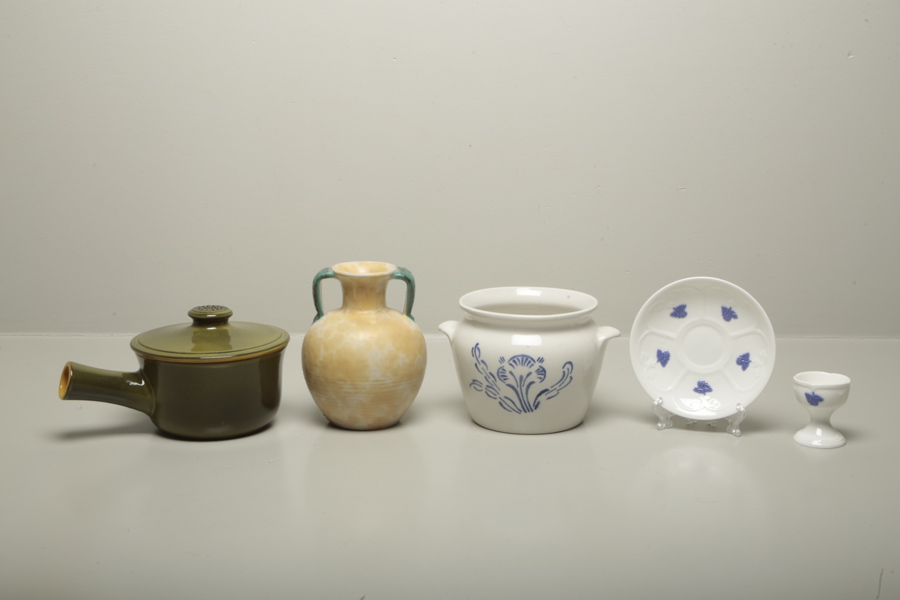 Diverse porslin & keramik, 5 delar