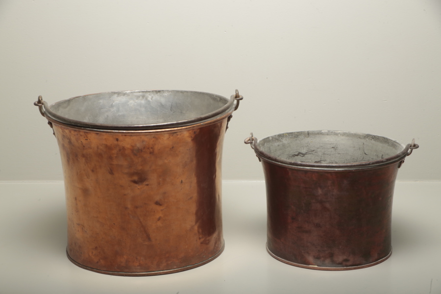 Hinkar koppar, 2 stycken, 1800-1900 tal