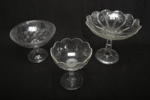 Skålar på fot, 3 stycken