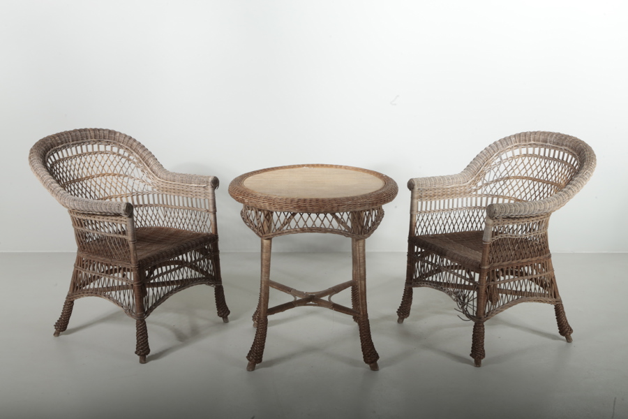 Möbelgrupp rotting, 3 delar