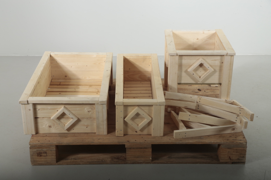 Blomlådor, 3 stycken