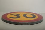 Skylt plåt "30 km"