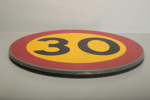 Skylt plåt "30 km"