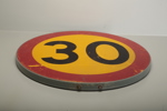 Skylt plåt "30 km"