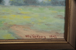 Otto Lindberg olja på pannå, signerad 1943