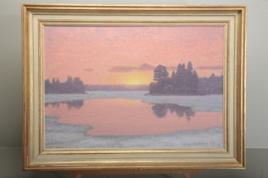 Otto Lindberg olja på duk, signerad 1948