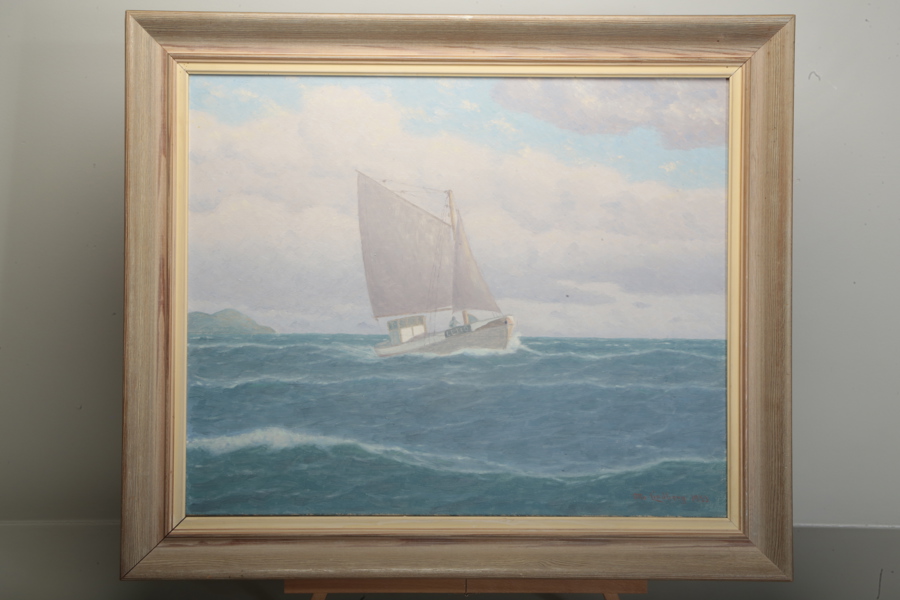 Otto Lindberg olja på duk, signerad 1953