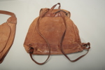 Ryggsäck + väska, skinn