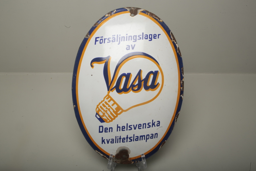 Emaljskylt "Vasa" 