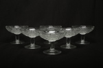 Efterrättsskålar pressglas, 6 stycken