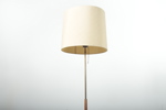 Golvlampa teak/mässing, 1960-tal