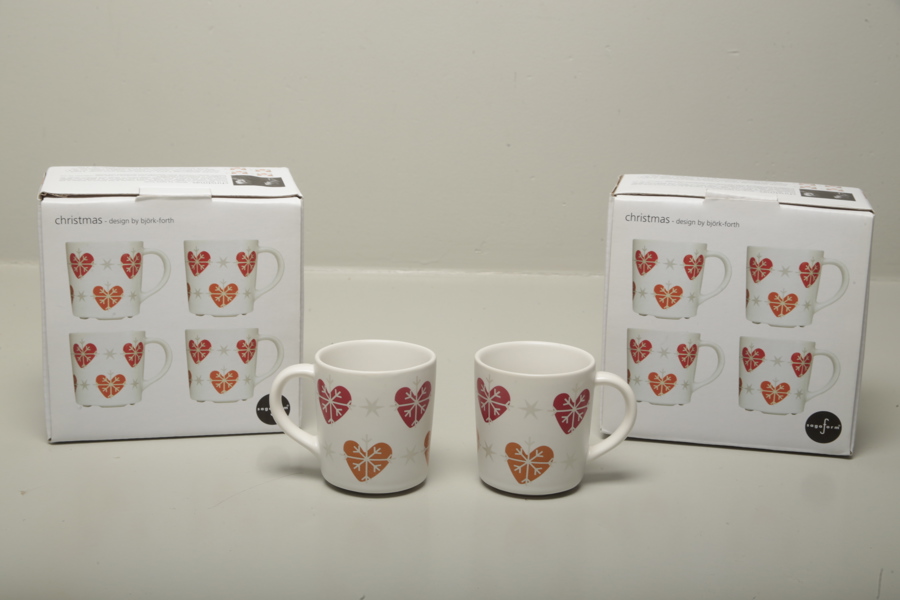 Björk-Forth Sagaform, muggar 8 stycken