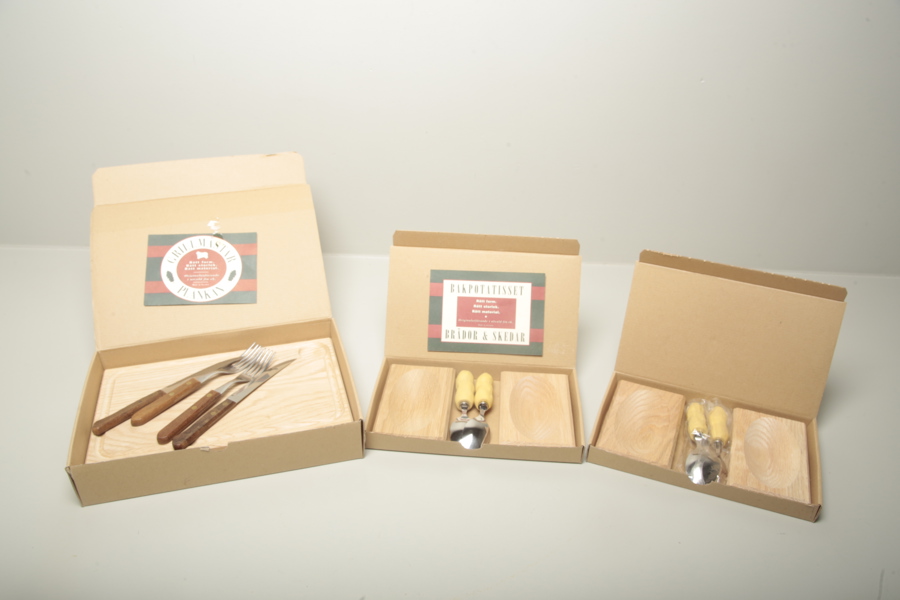 Sagaform planksteks-set + bakpotatis-set, 2 stycken